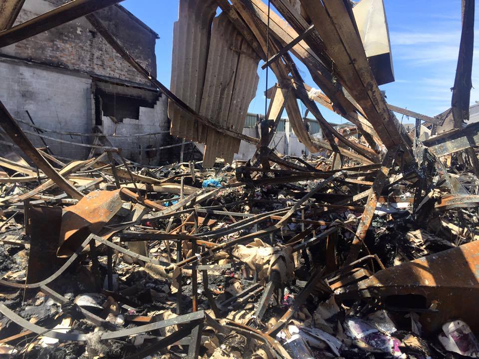 Clifton Products fire aftermath